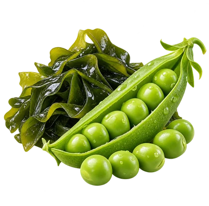Guisantes y algas
